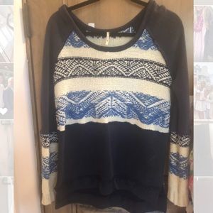 Blue free People sweater